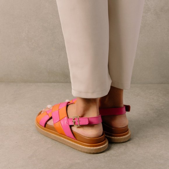 ALOHAS | Marshmallow Scacchi Sandals | Women's 39 - Picture 13 of 14